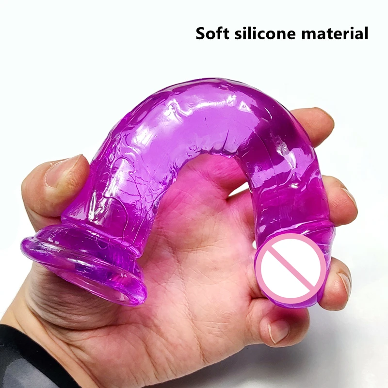 Godemichet Réaliste avec Ventouse pour Femme et Homme, Énorme Gelée, Jouets Sexuels Éducatifs, Fausse Bite, Gros Pénis, Plug Anal, Sex Shop, 7.0