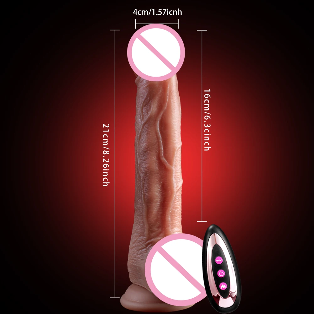 Gode Réaliste Vibrant Télescopique pour Femme, Vibromasseur Chauffant, Grand Pénis, Pénétration Anale, Plug Anal, Point G, Bite, Jouets Sexuels Adultes