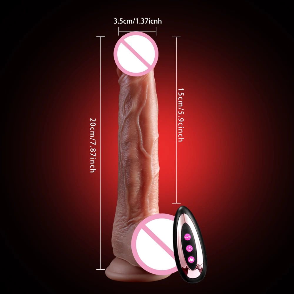 Gode Réaliste Vibrant Télescopique pour Femme, Vibromasseur Chauffant, Grand Pénis, Pénétration Anale, Plug Anal, Point G, Bite, Jouets Sexuels Adultes