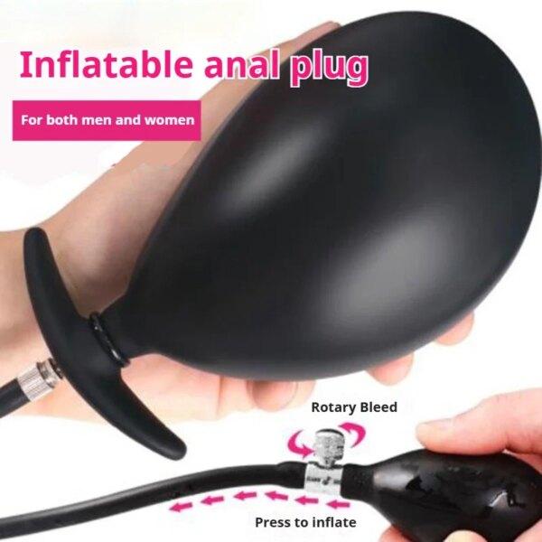Plug anal gonflable en silicone pour hommes et femmes, plug anal étanche, masseur de prostate, jouets sexuels pour adultes, jouet anal gay, extension sans danger pour le corps