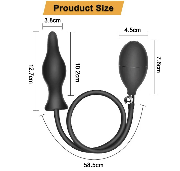 Plug anal gonflable en silicone pour hommes et femmes, plug anal étanche, masseur de prostate, jouets sexuels pour adultes, jouet anal gay, extension sans danger pour le corps Plug anal gonflable en silicone pour hommes et femmes, plug anal étanche, masseur de prostate, jouets sexuels pour adultes, jouet anal gay, extension sans danger pour le corps