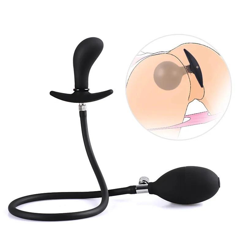 Plug anal gonflable en silicone pour hommes et femmes, plug anal étanche, masseur de prostate, jouets sexuels pour adultes, jouet anal gay, extension sans danger pour le corps Plug anal gonflable en silicone pour hommes et femmes, plug anal étanche, masseur de prostate, jouets sexuels pour adultes, jouet anal gay, extension sans danger pour le corps