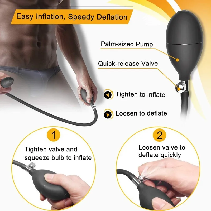 Plug anal gonflable en silicone pour hommes et femmes, plug anal étanche, masseur de prostate, jouets sexuels pour adultes, jouet anal gay, extension sans danger pour le corps Plug anal gonflable en silicone pour hommes et femmes, plug anal étanche, masseur de prostate, jouets sexuels pour adultes, jouet anal gay, extension sans danger pour le corps