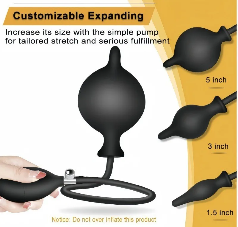Plug anal gonflable en silicone pour hommes et femmes, plug anal étanche, masseur de prostate, jouets sexuels pour adultes, jouet anal gay, extension sans danger pour le corps Plug anal gonflable en silicone pour hommes et femmes, plug anal étanche, masseur de prostate, jouets sexuels pour adultes, jouet anal gay, extension sans danger pour le corps