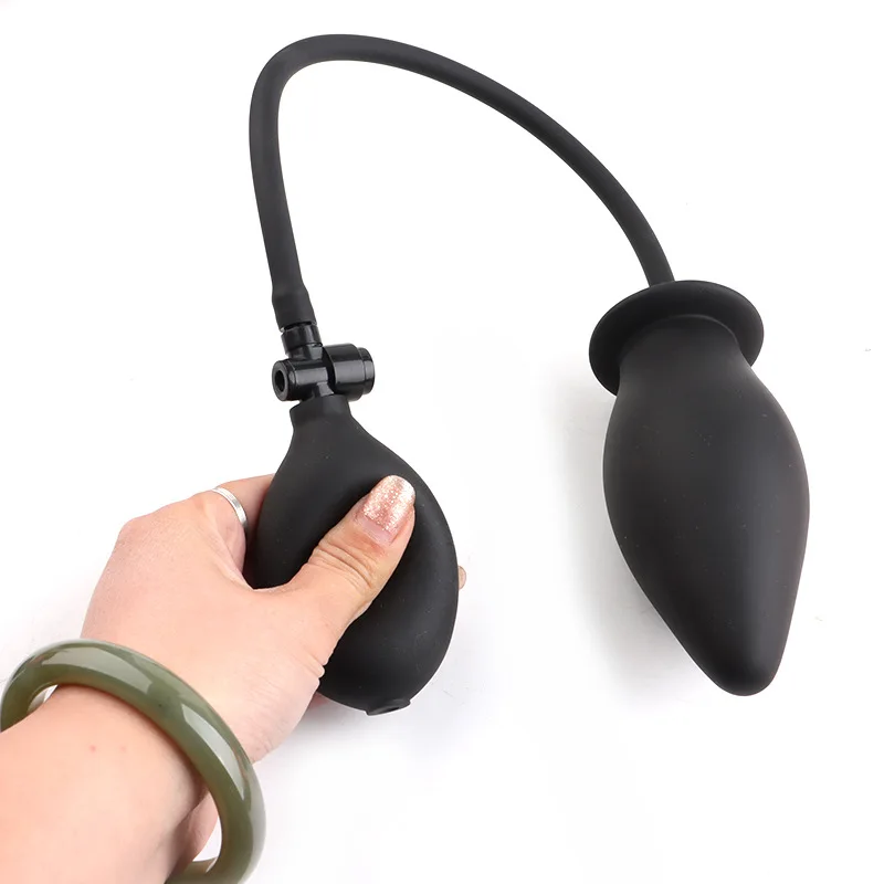 Plug anal gonflable en silicone pour hommes et femmes, plug anal étanche, masseur de prostate, jouets sexuels pour adultes, jouet anal gay, extension sans danger pour le corps Plug anal gonflable en silicone pour hommes et femmes, plug anal étanche, masseur de prostate, jouets sexuels pour adultes, jouet anal gay, extension sans danger pour le corps