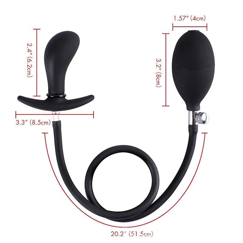 Plug anal gonflable en silicone pour hommes et femmes, plug anal étanche, masseur de prostate, jouets sexuels pour adultes, jouet anal gay, extension sans danger pour le corps Plug anal gonflable en silicone pour hommes et femmes, plug anal étanche, masseur de prostate, jouets sexuels pour adultes, jouet anal gay, extension sans danger pour le corps