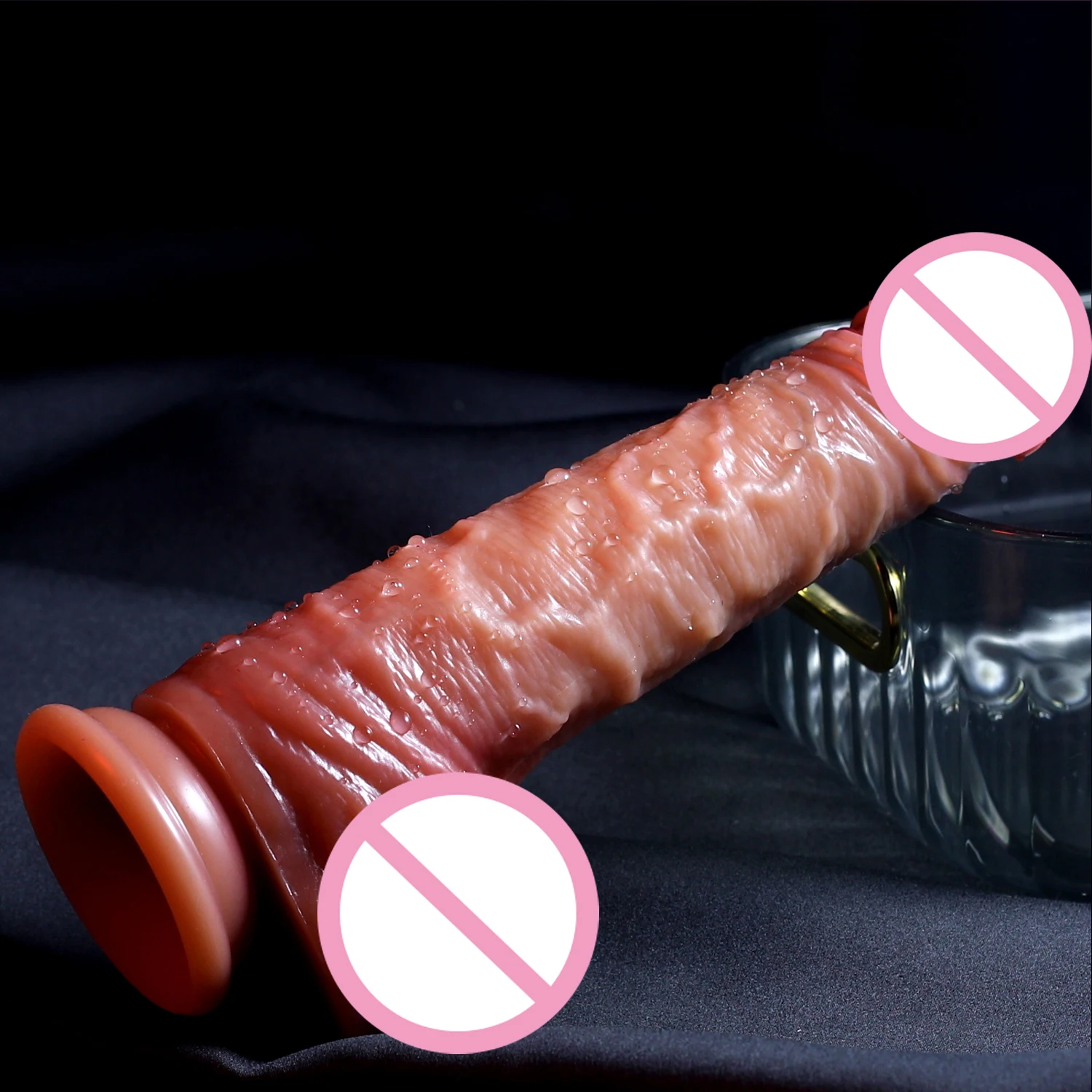 Pénis réaliste avec ventouse pour femme, gode prépuce coulissant, jouets sexuels anaux, masturbateurs féminins éducatifs, 8.5 pouces
