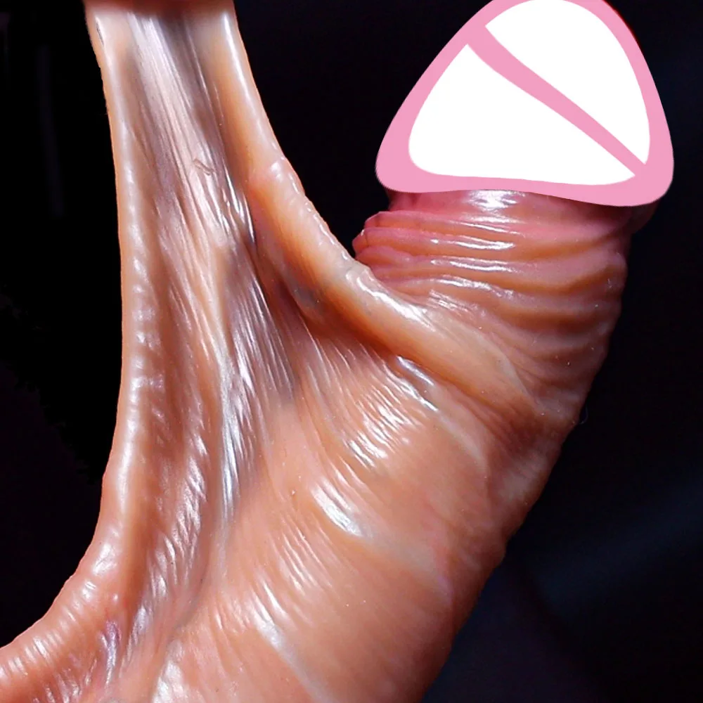 Pénis réaliste avec ventouse pour femme, gode prépuce coulissant, jouets sexuels anaux, masturbateurs féminins éducatifs, 8.5 pouces