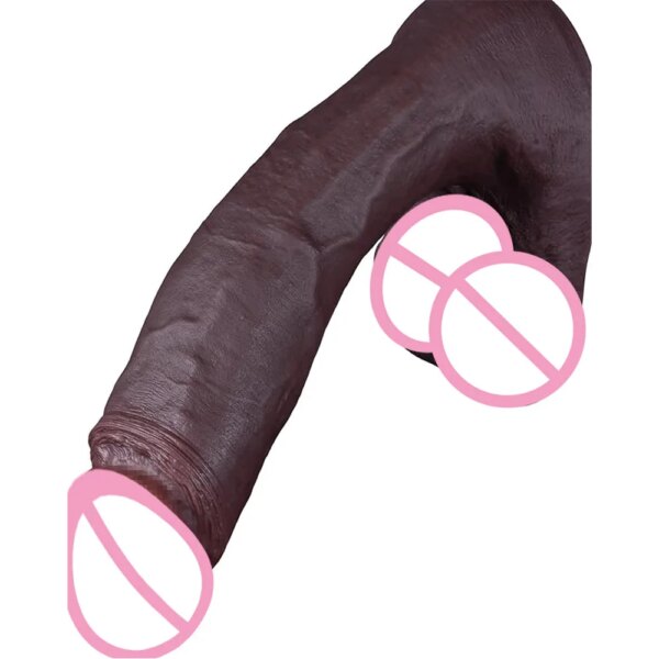 Gode réaliste noir pour hommes et femmes, drapeau comme la peau, gros pénis, pénétration, prise anale, jeu mains libres, fausse bite, jouets sexuels pour adultes