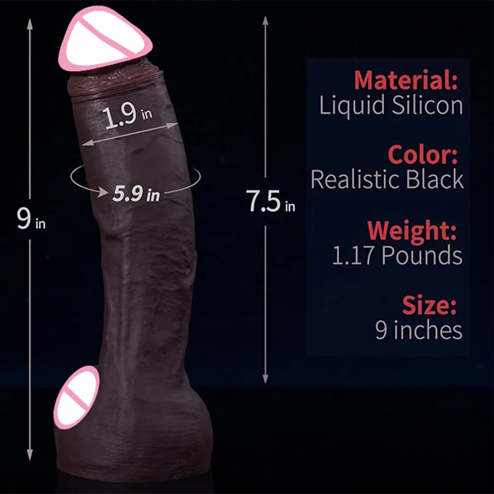 Gode réaliste noir pour hommes et femmes, drapeau comme la peau, gros pénis, pénétration, prise anale, jeu mains libres, fausse bite, jouets sexuels pour adultes