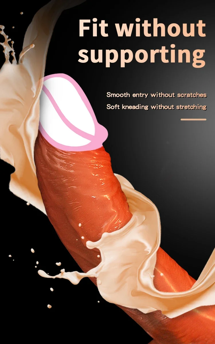 Godemichet Réaliste avec Ventouse pour Homme et Femme, Énorme Gelée, Fausse Bite, Gros Pénis, Jouets Sexuels Éducatifs, Plug Anal, Adulte 7.0