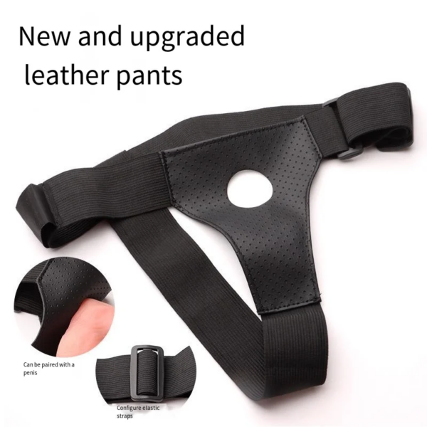 Culotte pénis portable en cuir noir, jouets sexuels pour lesbiennes, gode éducatif, jeu pour adultes, sangle, nouveau, 7.0 – Image 5