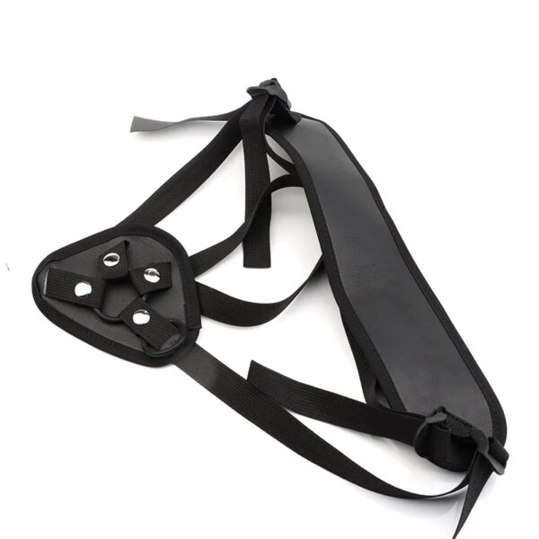 Culotte pénis portable en cuir noir, jouets sexuels pour lesbiennes, gode éducatif, jeu pour adultes, sangle, nouveau, 7.0 – Image 4