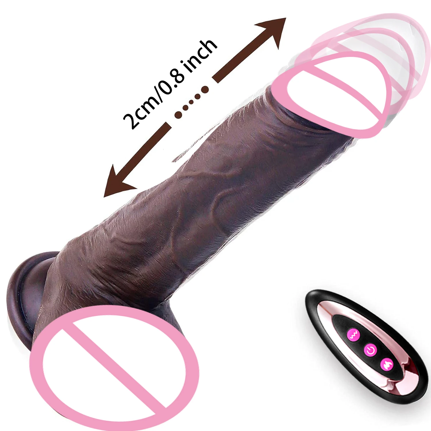 Vibromasseur gode réaliste pour femme, grosse bite chauffante, pénis, pénétration anale, vibromasseur télescopique, stimulateur de vagin féminin, jouets sexuels