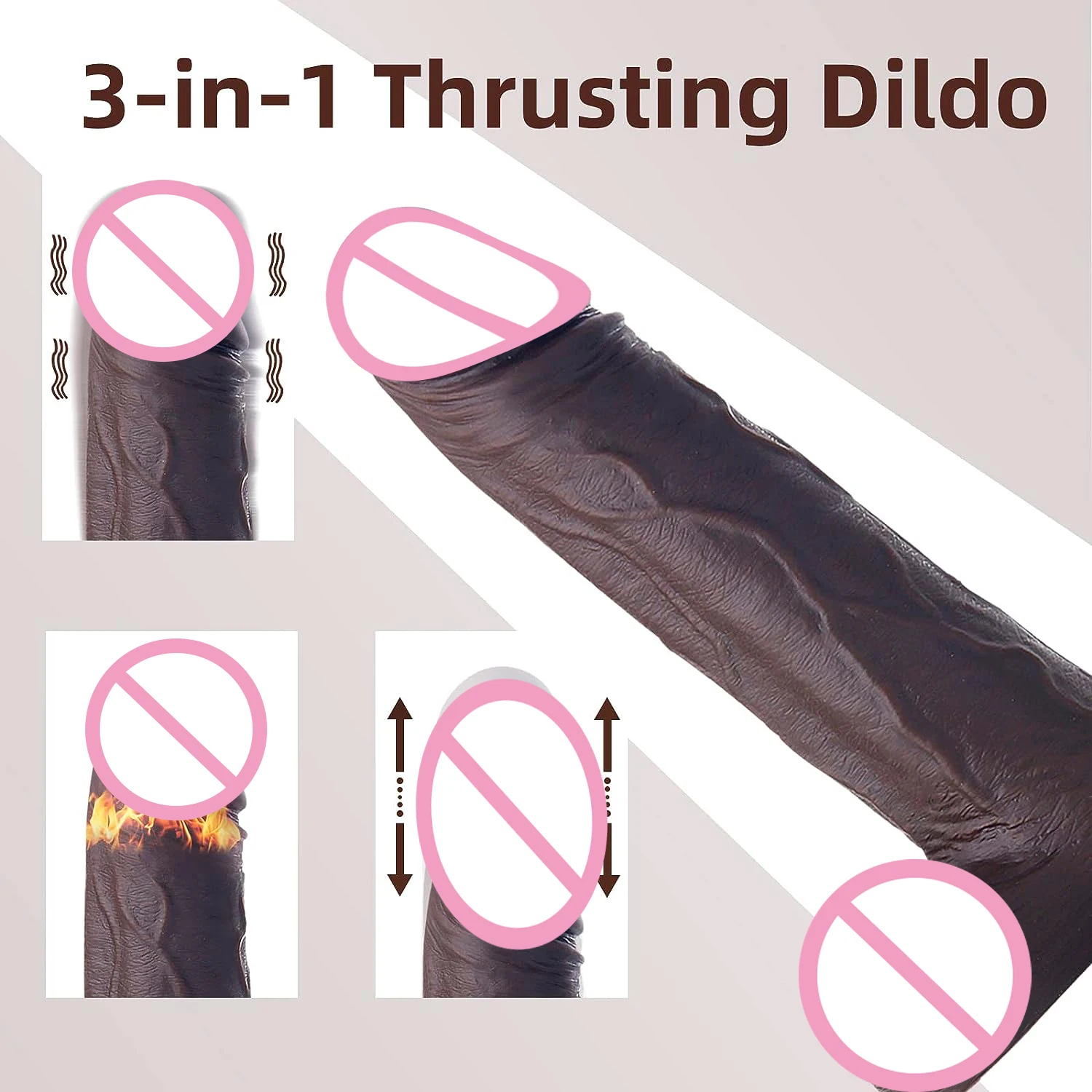 Vibromasseur gode réaliste pour femme, grosse bite chauffante, pénis, pénétration anale, vibromasseur télescopique, stimulateur de vagin féminin, jouets sexuels