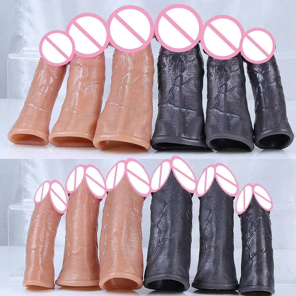 Godemiché Réaliste en Silicone Souple avec Sensation de Peau, Extension de Pénis Agrandie, Jouet Sexuel pour Adulte, Grosse Bite, Outil Sexy pour Homme