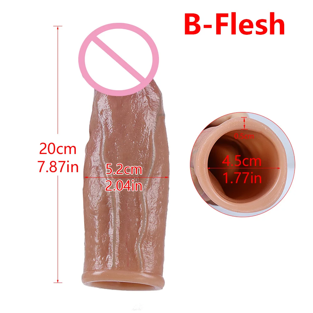 Godemiché Réaliste en Silicone Souple avec Sensation de Peau, Extension de Pénis Agrandie, Jouet Sexuel pour Adulte, Grosse Bite, Outil Sexy pour Homme