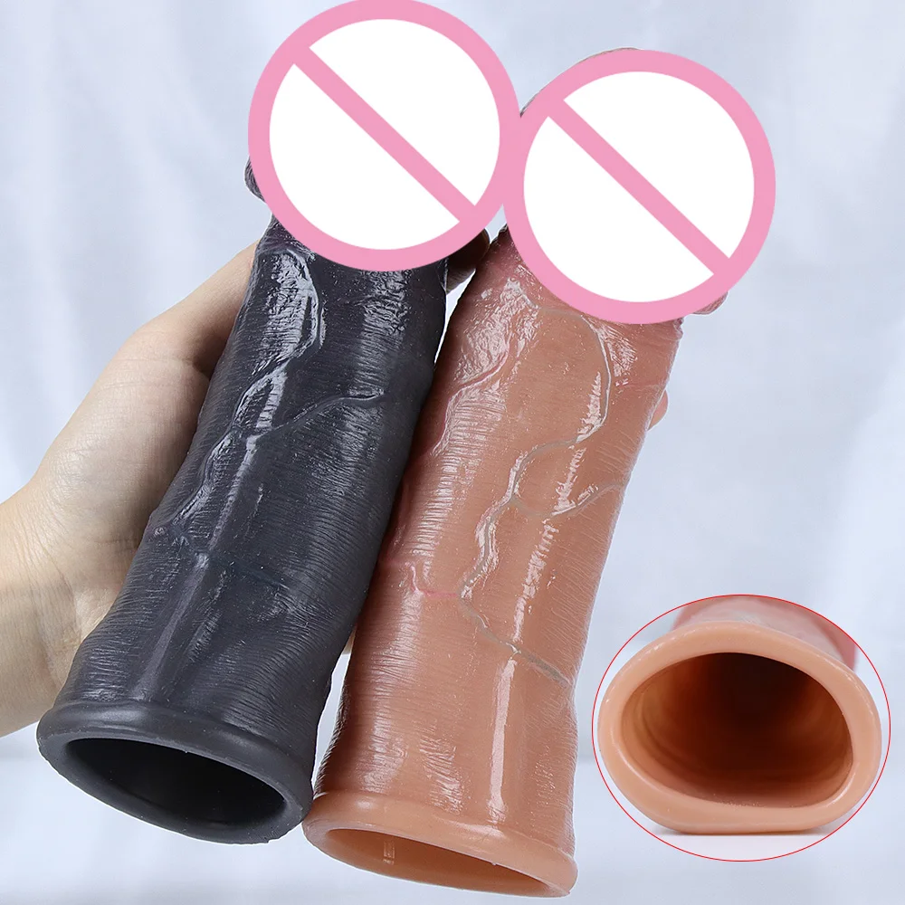 Godemiché Réaliste en Silicone Souple avec Sensation de Peau, Extension de Pénis Agrandie, Jouet Sexuel pour Adulte, Grosse Bite, Outil Sexy pour Homme