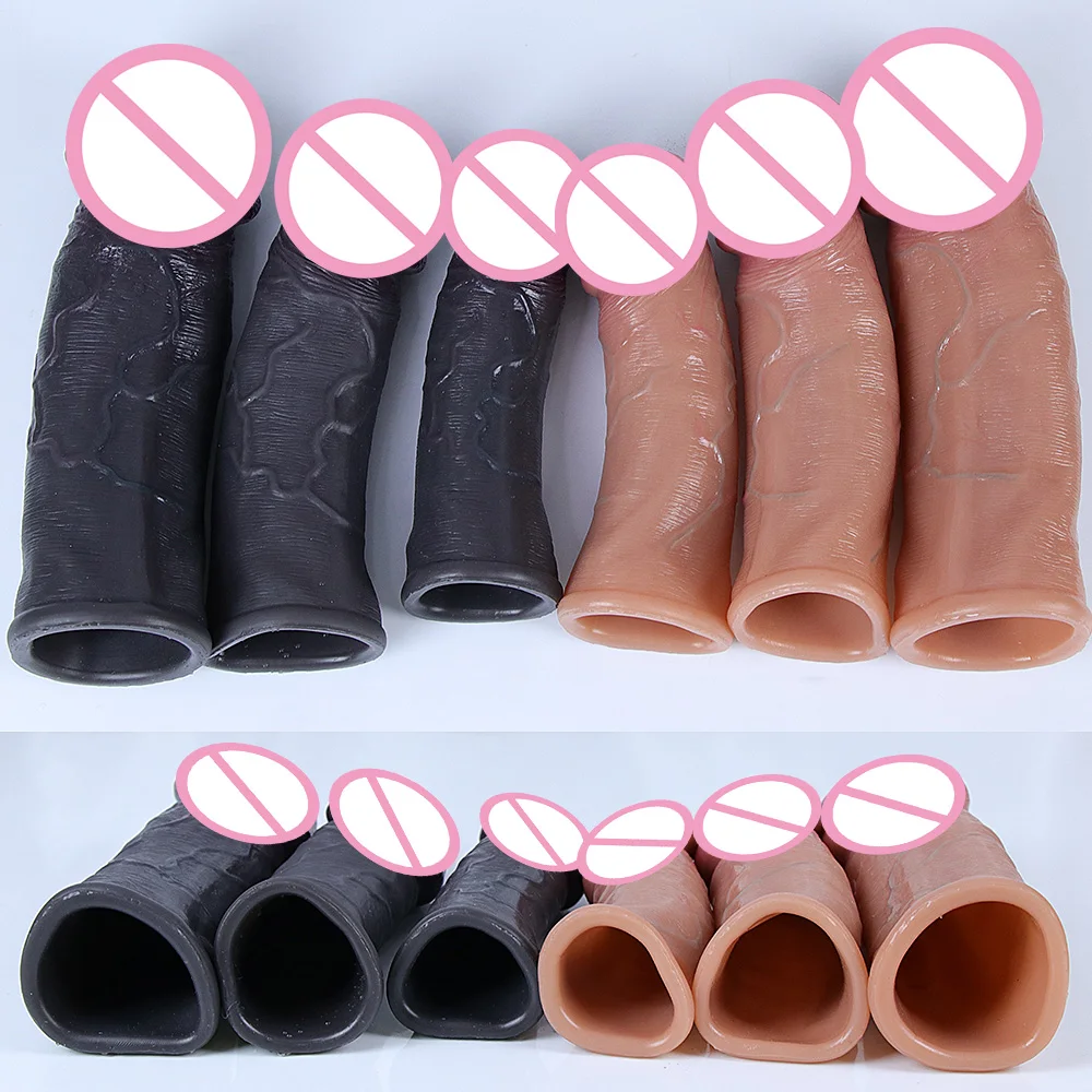 Godemiché Réaliste en Silicone Souple avec Sensation de Peau, Extension de Pénis Agrandie, Jouet Sexuel pour Adulte, Grosse Bite, Outil Sexy pour Homme