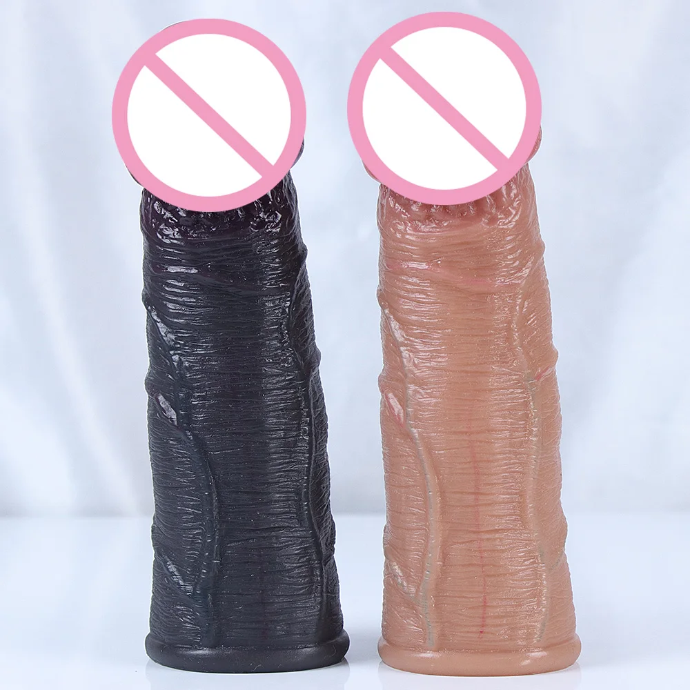 Godemiché Réaliste en Silicone Souple avec Sensation de Peau, Extension de Pénis Agrandie, Jouet Sexuel pour Adulte, Grosse Bite, Outil Sexy pour Homme