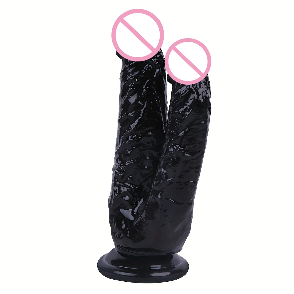 Gode double éducatif avec ventouse pour femme, gros pénis réaliste, plug anal, vagin, anal, jouets sexuels pour adultes, Lexbian, 18 +