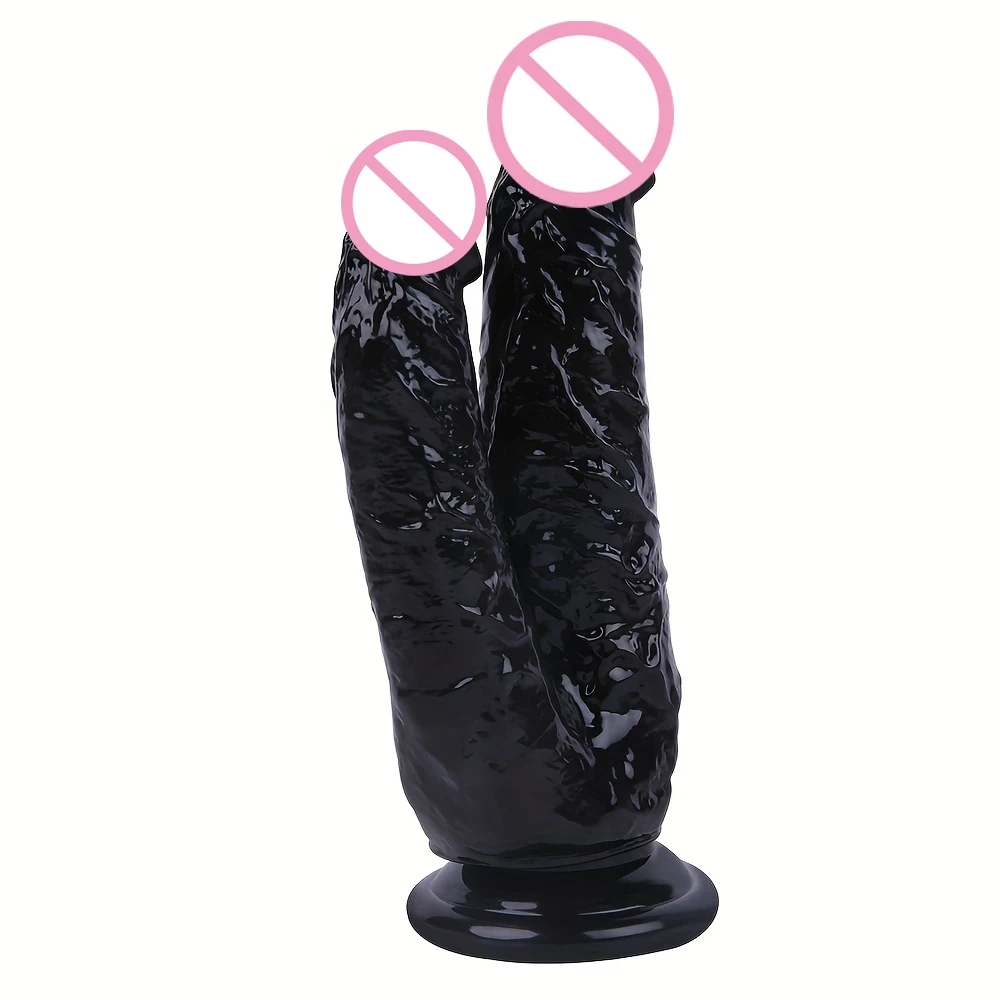 Gode double éducatif avec ventouse pour femme, gros pénis réaliste, plug anal, vagin, anal, jouets sexuels pour adultes, Lexbian, 18 +