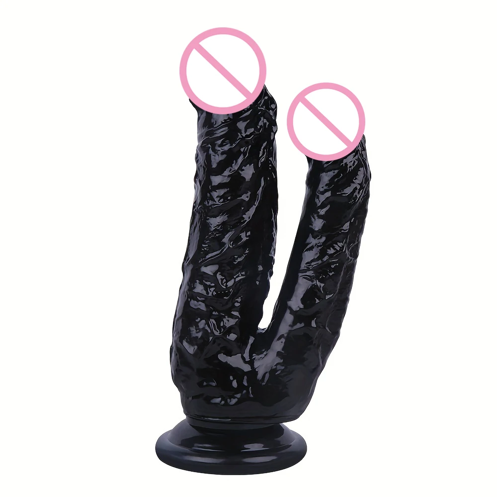 Gode double éducatif avec ventouse pour femme, gros pénis réaliste, plug anal, vagin, anal, jouets sexuels pour adultes, Lexbian, 18 +