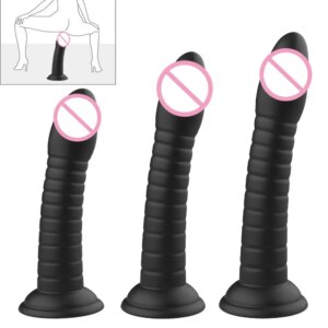 Godemiché en Forme de Pénis Réaliste pour Femme, Jouet Sexuel Souple, Ventouse, Point G, Sans Vibrateur, pour Adulte, 7.0, 3 Tailles