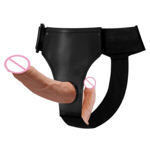 Sangle sur gode double pénis, ceinture ultra élastique SFP, jouets sexuels pour adultes, femme, couple, anal, doux, éducatif, 18