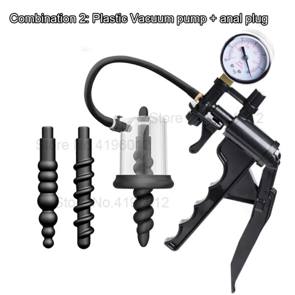 Pompe anale sous vide pour femme, plug anal, ventouse de prostate BDSM, dilatateur anal de massage, succion du sein et du vagin, jouet sexuel adulte – Image 3