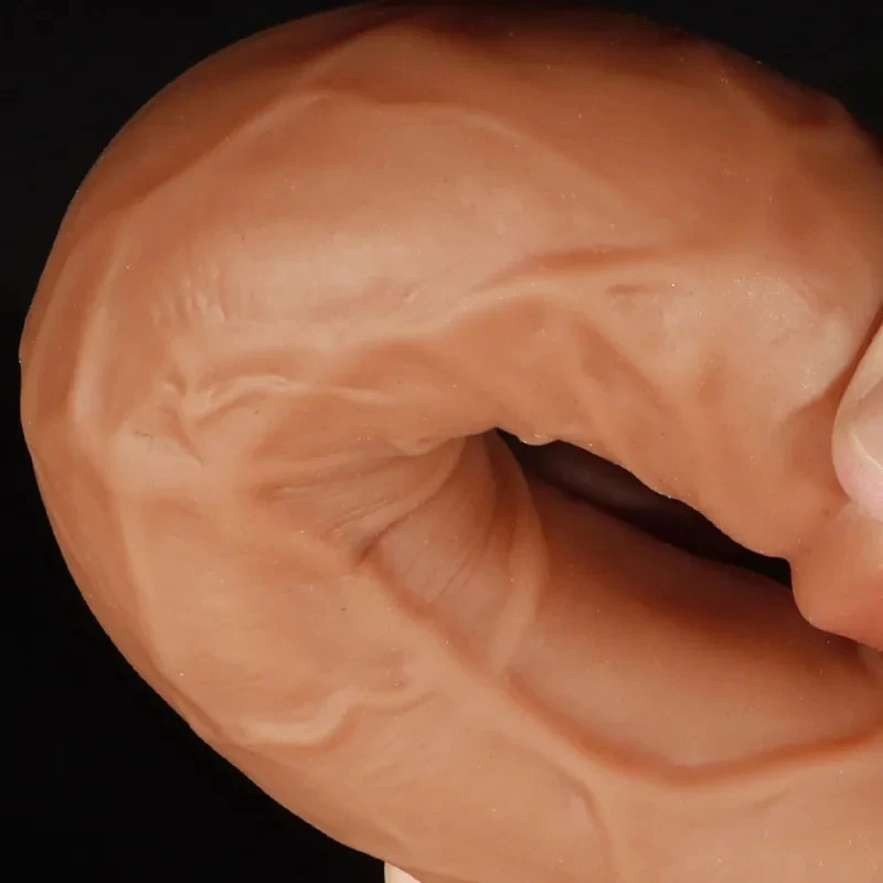 Gode en silicone double couche réaliste pour femmes et hommes, faux pénis long, plug anal, jouets sexuels pour adultes, vagin, outils de massage anal, 5 Tan