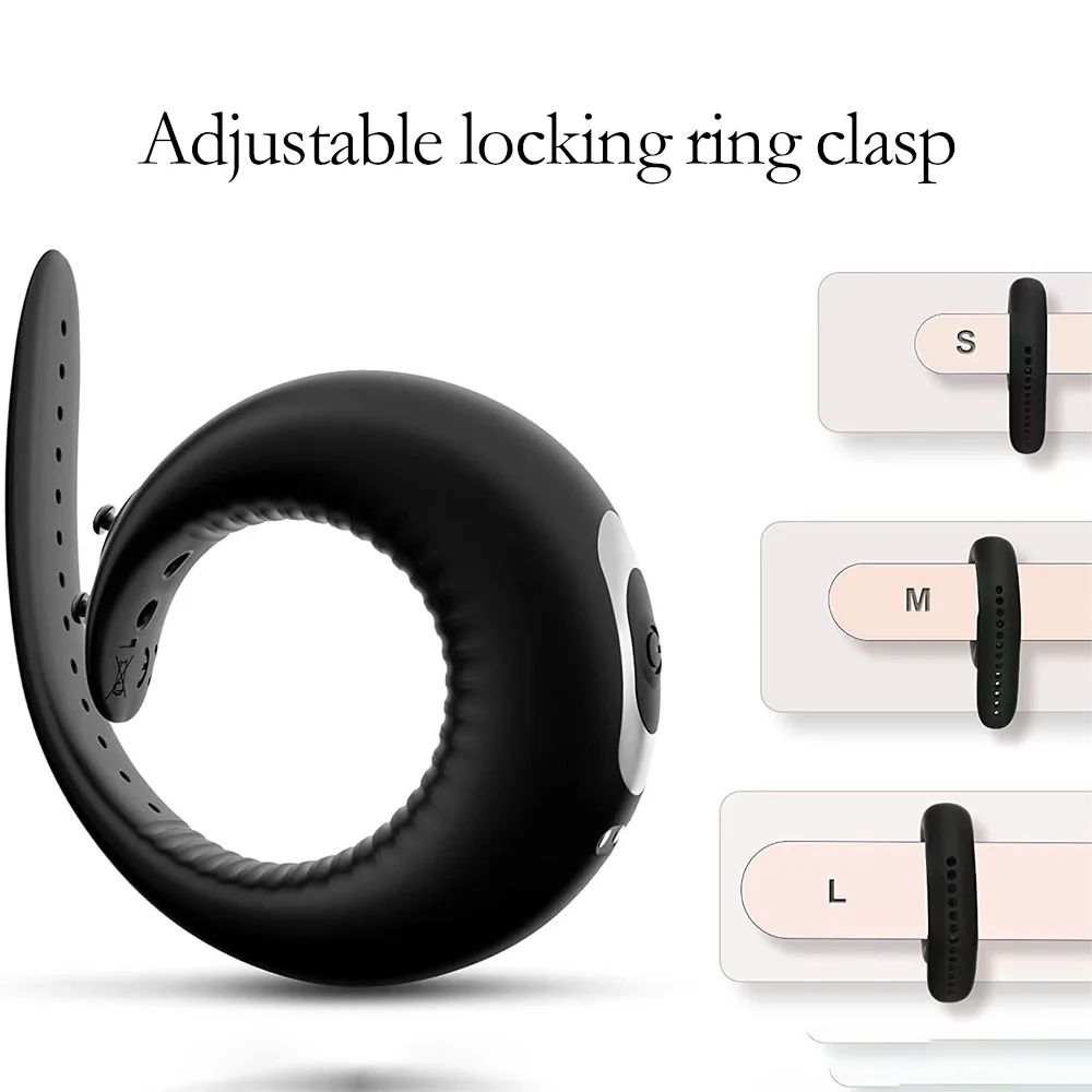 Penis Ring Vibrator Adjustable Vibrating Ring Delay Ejaculation Enlargement Erection Masturbator Adult Sex Toy For Men Penis Ring Vibrator Adjustable Vibrating Ring Delay Ejaculation Enlargement Erection Masturbator Adult Sex Toy For Men