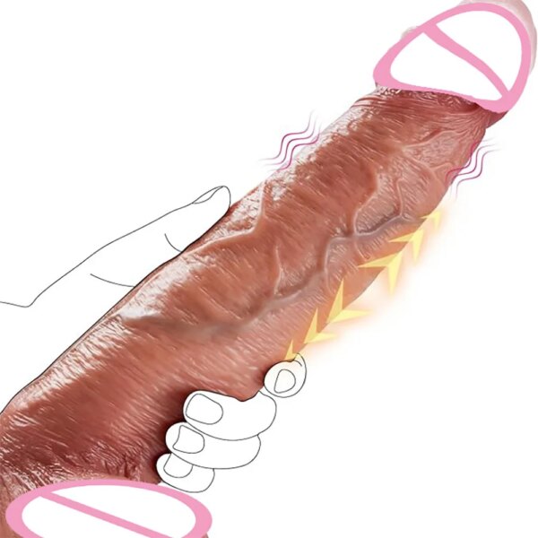 Grand gode vibrant pour femme, pénis réaliste, pénétration anale, plug anal vibrateur, point G, vagin, bite, bite, jouets sexuels