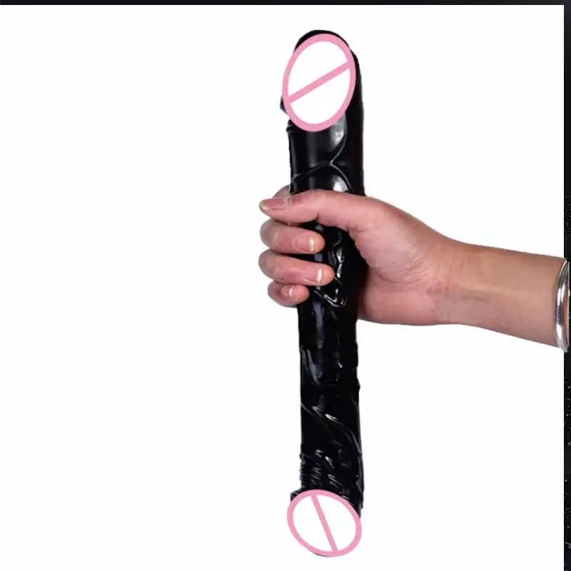 Godemiché Long à Double Tête et Gros Pénis pour Adulte, Plug Anal Éducatif, Jouet pour Femme, Lesbienne, 18