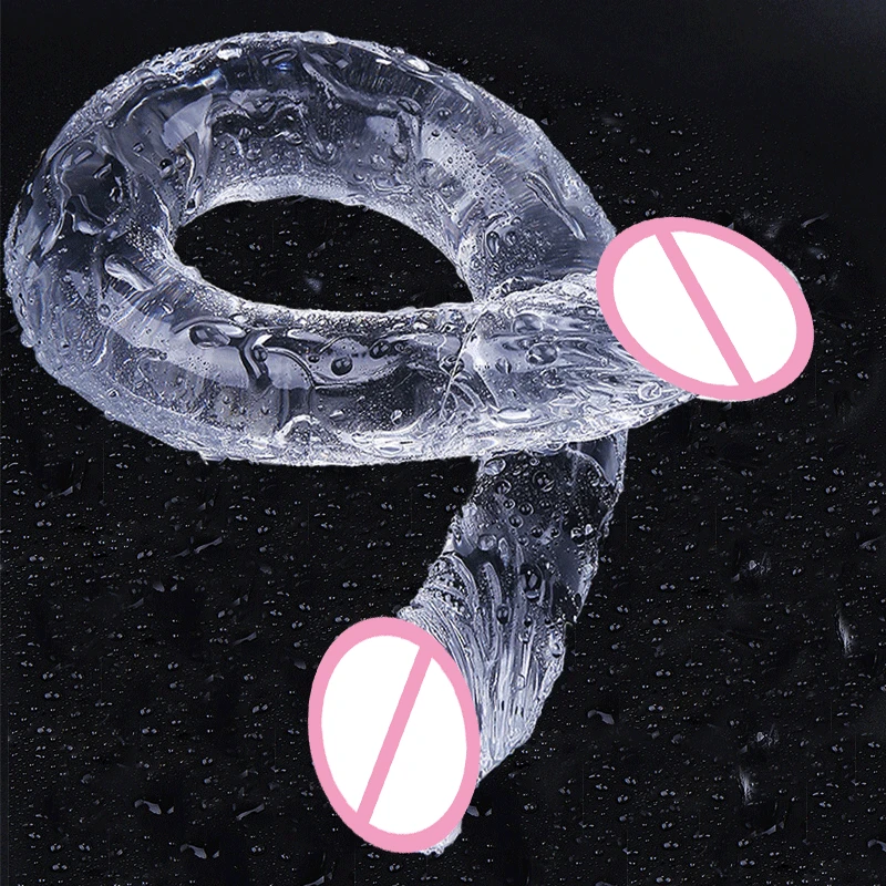 Godemiché Long à Double Tête et Gros Pénis pour Adulte, Plug Anal Éducatif, Jouet pour Femme, Lesbienne, 18