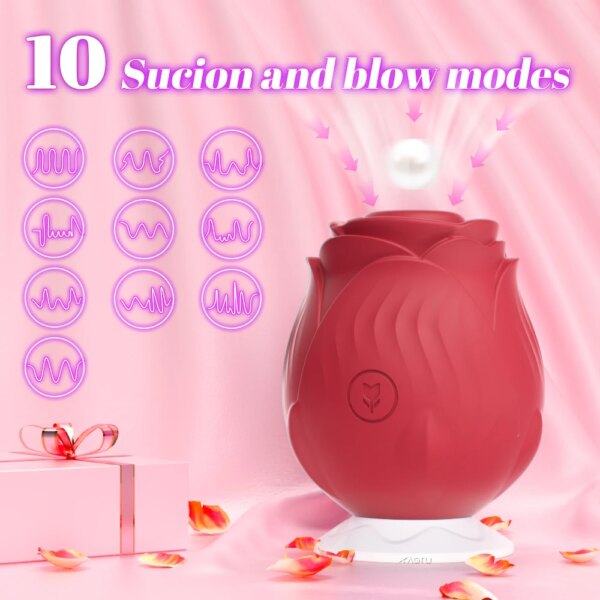 Vibromasseur de succion injuste pour femmes, ventouse de clitoris sous vide, jouets sexuels vibrants pour adultes – Image 2