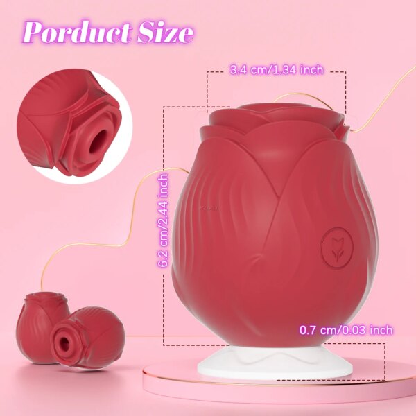 Vibromasseur de succion injuste pour femmes, ventouse de clitoris sous vide, jouets sexuels vibrants pour adultes – Image 4