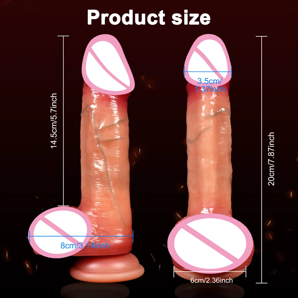 Vibromasseur télescopique pour femme, gros pénis, gode réaliste, prise anale avec poussée chauffante, jouets sexuels pour adultes, UNIS isseur féminin