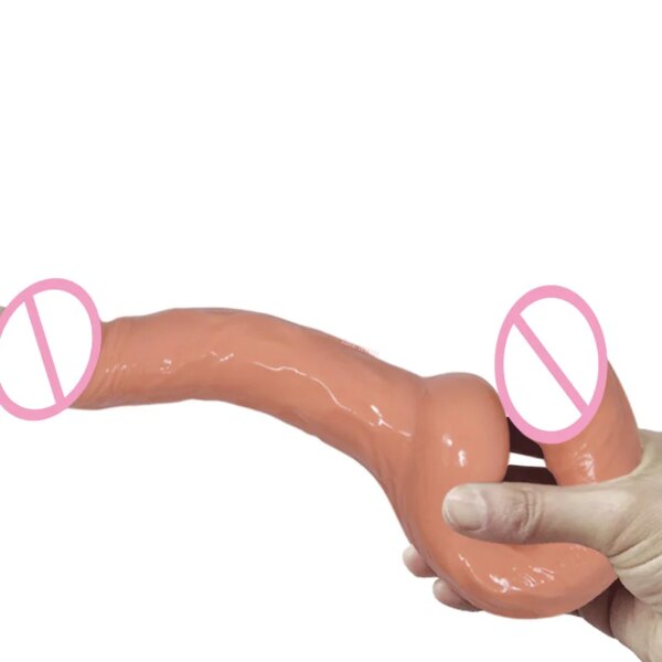 Gode à double pénétration pour femmes lesbiennes, jouet sexy pour cheville, sangle sans bretelles, gode point G, pénis à deux extrémités, couple – Image 4