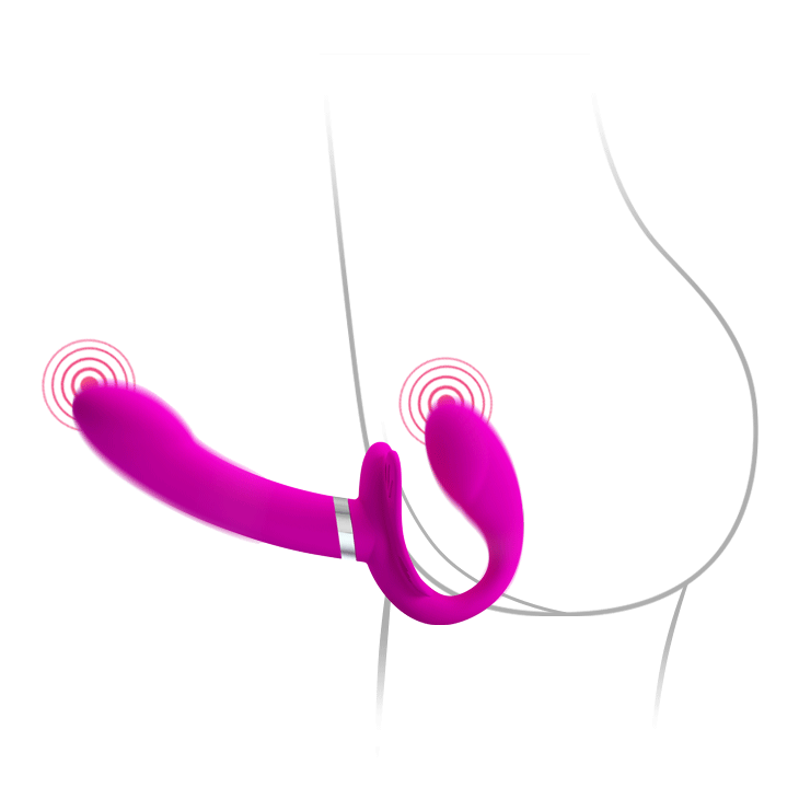 Gode à double pénétration pour femmes lesbiennes, jouet sexy pour cheville, sangle sans bretelles, gode point G, pénis à deux extrémités, couple
