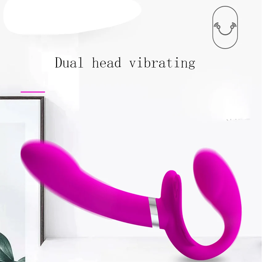 Gode à double pénétration pour femmes lesbiennes, jouet sexy pour cheville, sangle sans bretelles, gode point G, pénis à deux extrémités, couple