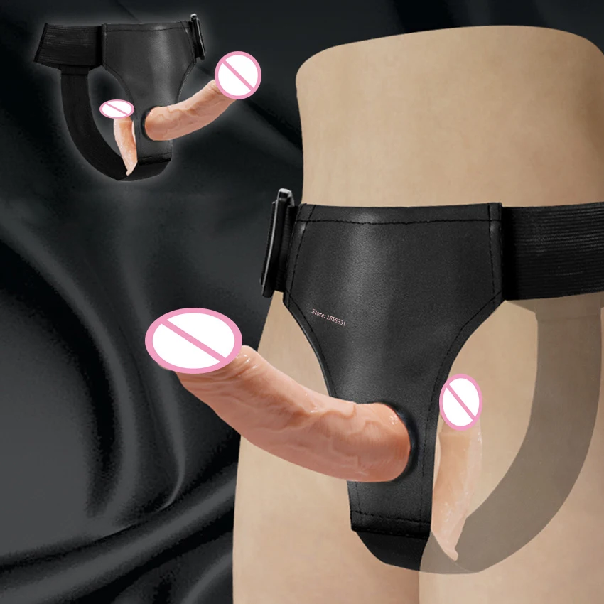 Gode à double pénétration pour femmes lesbiennes, jouet sexy pour cheville, sangle sans bretelles, gode point G, pénis à deux extrémités, couple