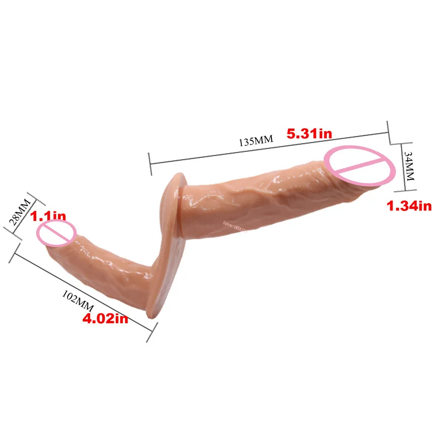 Gode à double pénétration pour femmes lesbiennes, jouet sexy pour cheville, sangle sans bretelles, gode point G, pénis à deux extrémités, couple