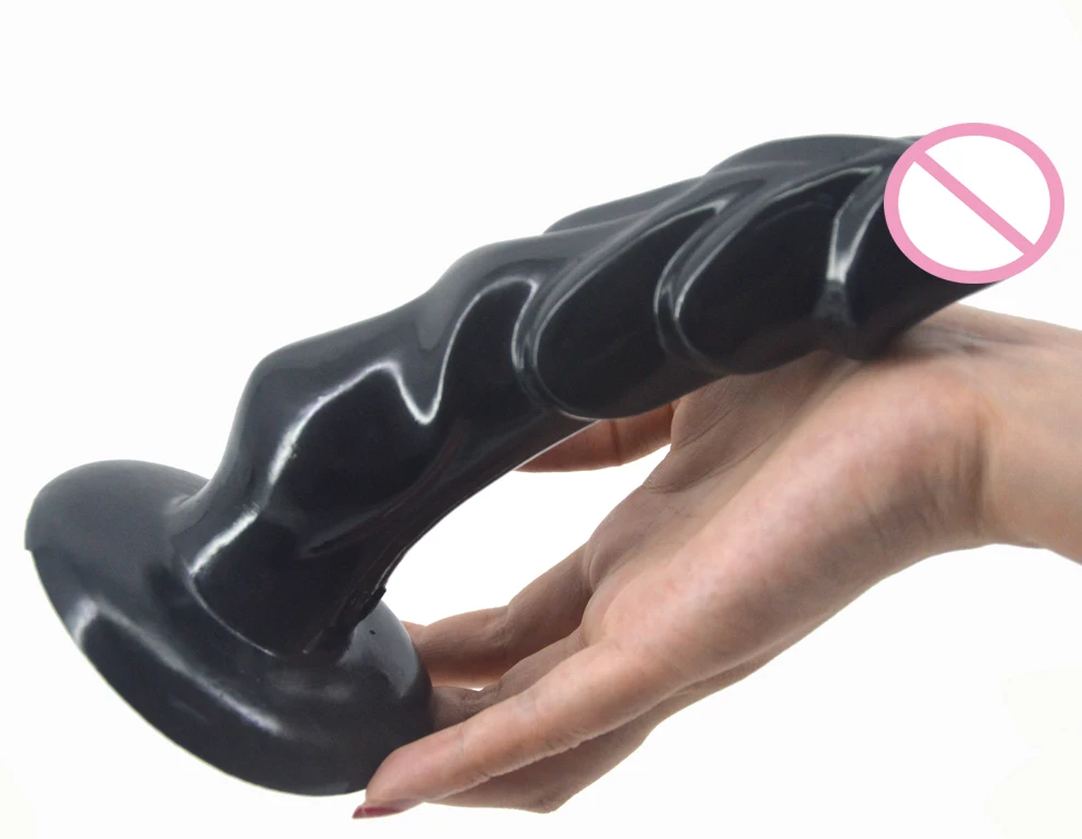 FAAK-Godemiché courbé pour chien, fausse bite nervurée, forte aspiration, stimulation extrême du point G, jouets sexuels pour femmes