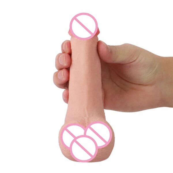 GOFLYING-STP Packer Gode court ultra doux et réaliste, petite robe, organes génitaux masculins, transgenre, Ftm, prothèse, pénis – Image 6