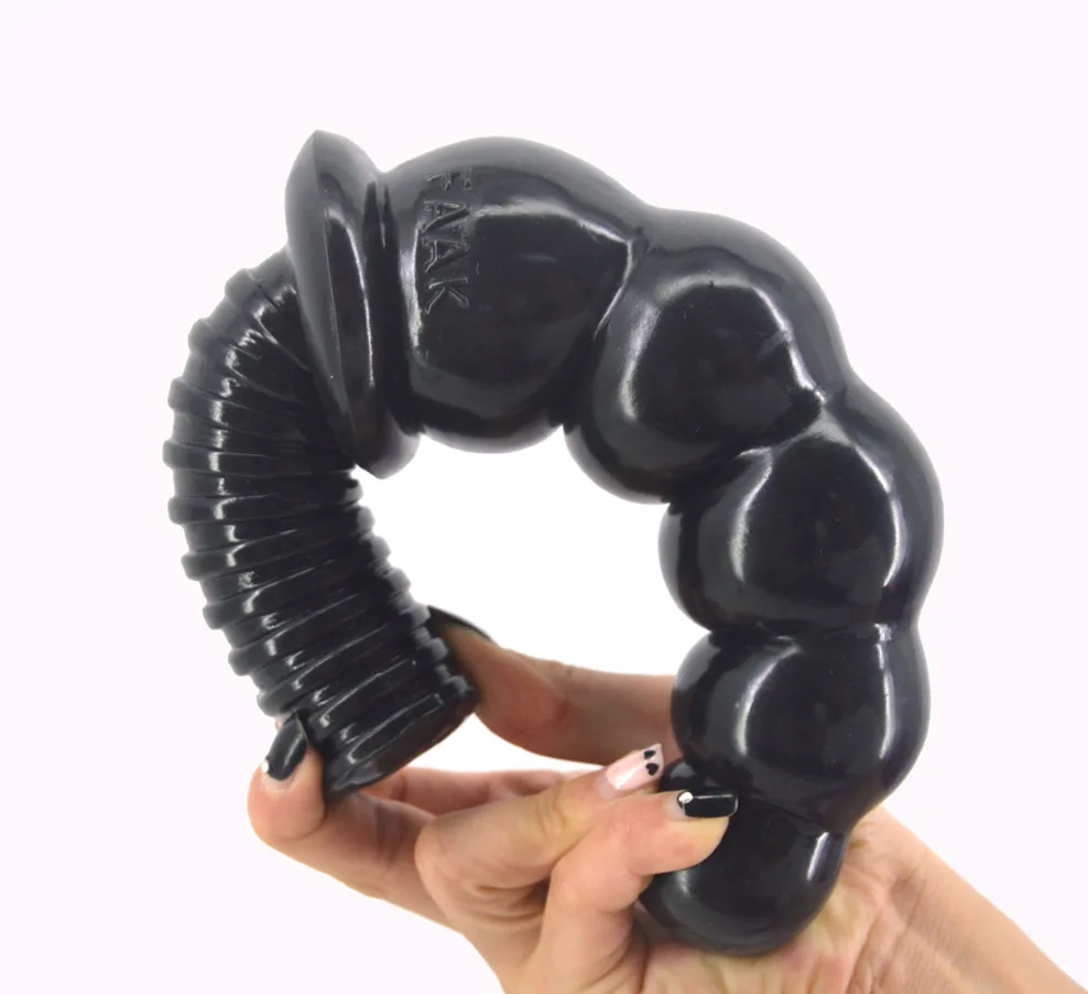 FAAK-Jouets Sexuels Anaux, Gros Gode avec Perles, Poignée à Vis, Énorme Pénis de 2.36 Pouces d'Épaisseur et 11.2 Pouces de Long