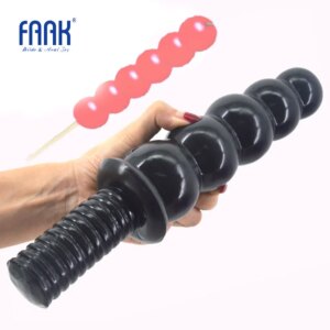 FAAK-Jouets Sexuels Anaux, Gros Gode avec Perles, Poignée à Vis, Énorme Pénis de 2.36 Pouces d'Épaisseur et 11.2 Pouces de Long
