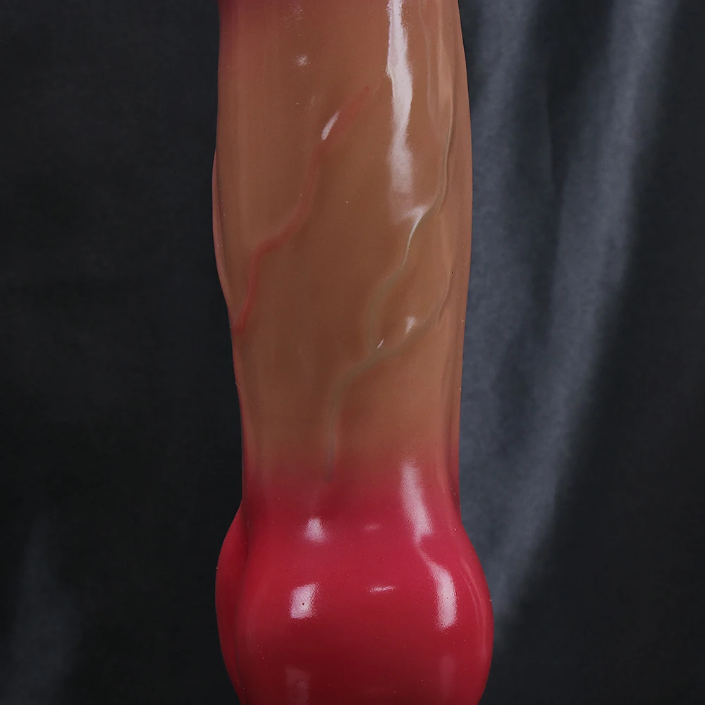 Gode animal super réaliste pour adultes, pénis de chien doux, énorme gros cheval, phallus avec ventouse, jouets sexuels anaux pour lesbiennes, bite vaginale