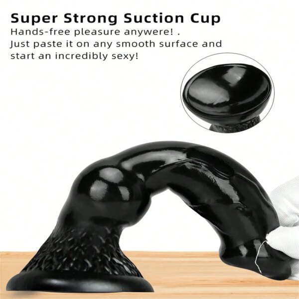 Godemiché Réaliste en Silicone pour Homme et Femme, Plug Anal avec Ventouse, Ohio eur de Prostate, Jouets Sexuels pour Adulte – Image 3