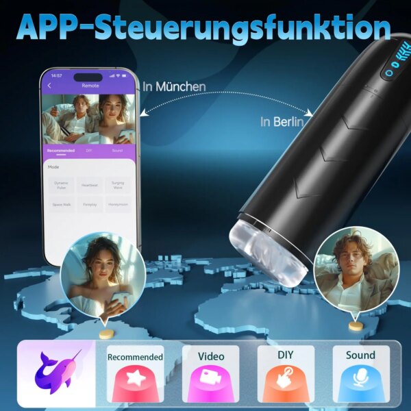 Vibromasseur électrique 3D réaliste pour homme, tasse de masturbation masculine, vibrateur de fellation, ventouse de succion de vagin, chatte de poche, jouets sexuels – Image 6